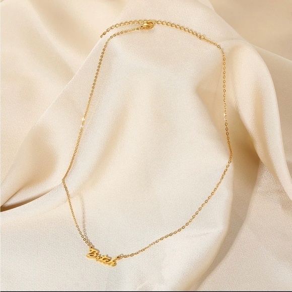 3 For $35 18K Gold Plated “B*tch” Pendant Necklace - Picture 6 of 6